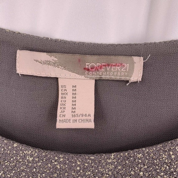 Forever 21 Sparkly Sleeveless Metallic Top Medium - Picture 3 of 4